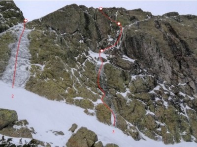 Pared del Zabala, Peñalara. Escalada en mixto.