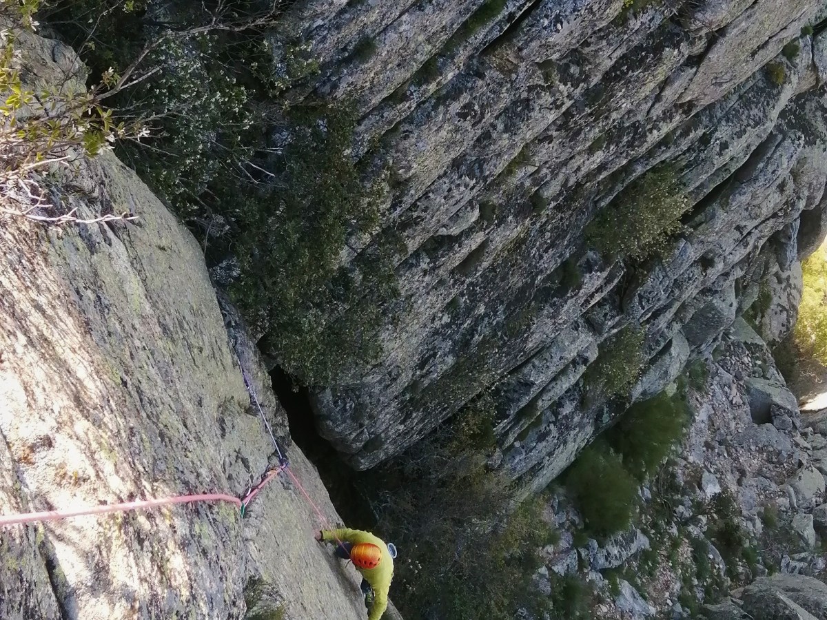 Escalada en Cuatro Puntas, Sierra de la Cabrera, savia fresca