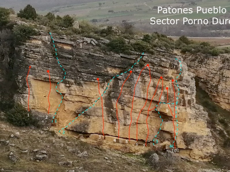 Escalada en Patones Pueblo, territorio hostil