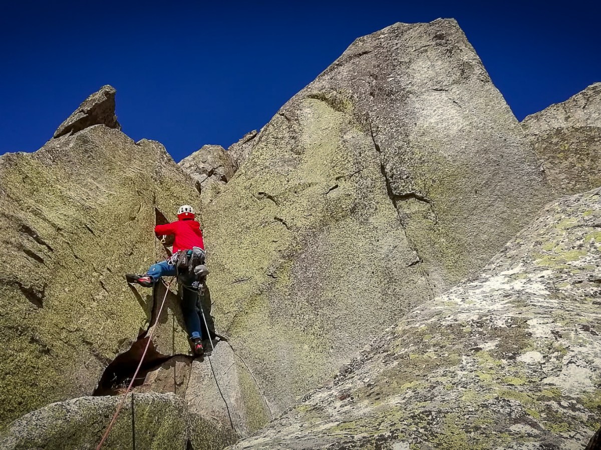 Aguja Sin Nombre (la Cabrera), vía Tejeda