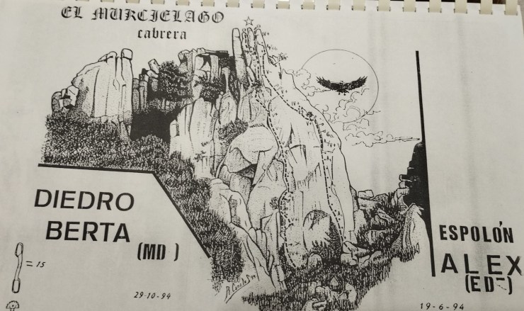 Berta, el Murciélago. Agujas de la Cabrera.