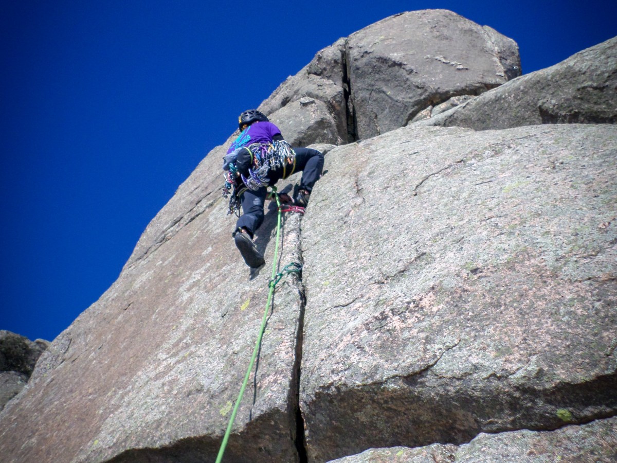 Aguja del Pornoso, escalada en la Cabrera